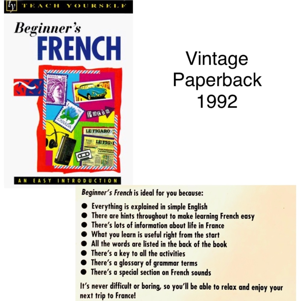 3-$10 Teach Yourself Beginner's French Language Basic